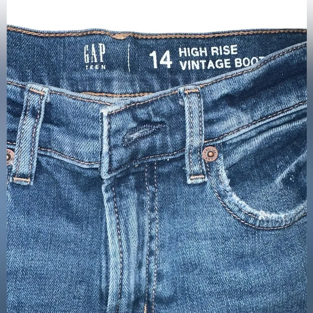 GAP Teen high rise vintage boot. Size 14 kids/teen